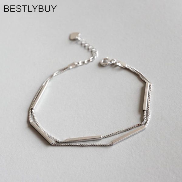 charm bracelets 925 sterling silver multi-layer box chains for women pulseras mujer, square tube & bangles jewelry, Golden;silver
charm bracelets 925 sterling silver multi-layer box chains for women pulseras mujer, square tube & bangles jewelry, Golden;silver