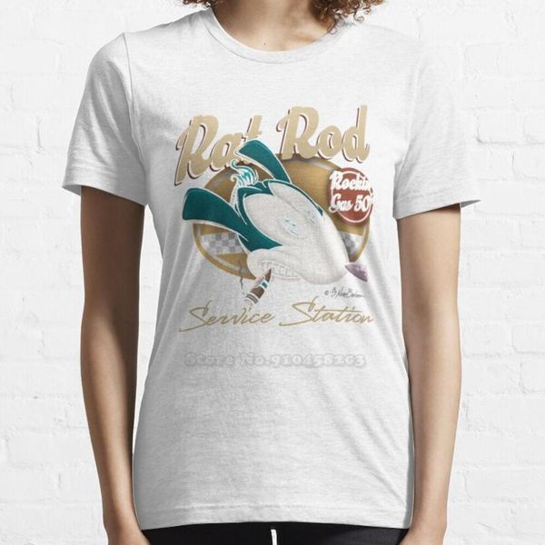 women's t-shirt rat rod service station t shirt summer fashion casual cotton round neck, White
women's t-shirt rat rod service station t shirt summer fashion casual cotton round neck, White
