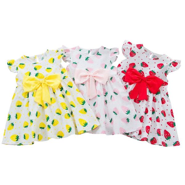 girl's dresses kawaii strawberry printed kids baby girls dress summer ruffle sleeveless casual big bowknot princess child clothes, Red;yellow
girl's dresses kawaii strawberry printed kids baby girls dress summer ruffle sleeveless casual big bowknot princess child clothes, Red;yellow