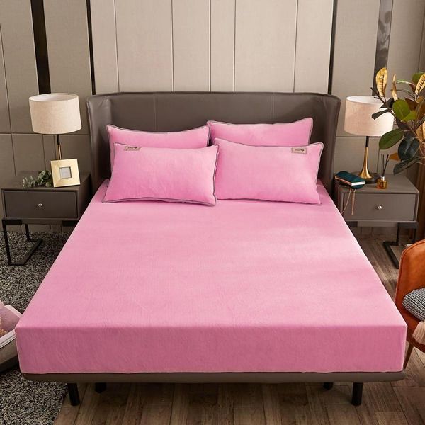 sheets & sets 1 pc pink flannel bed sheet queen king size bedclothes for winter solid color plain dyed double cover funda de colchón
sheets & sets 1 pc pink flannel bed sheet queen king size bedclothes for winter solid color plain dyed double cover funda de colchón