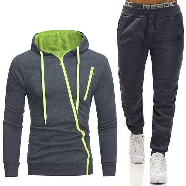men's tracksuits sportswear 2 piece pullover + pants hoodie suit sports street jacket men -3xl, Gray
men's tracksuits sportswear 2 piece pullover + pants hoodie suit sports street jacket men -3xl, Gray