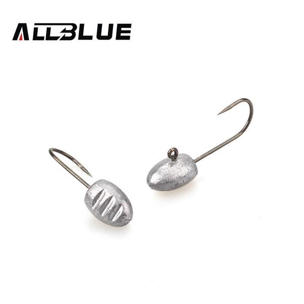 fishing hooks allblue exposed lead jig head 3g barbed hook 10pcs/lot soft lure jigging tackle
fishing hooks allblue exposed lead jig head 3g barbed hook 10pcs/lot soft lure jigging tackle