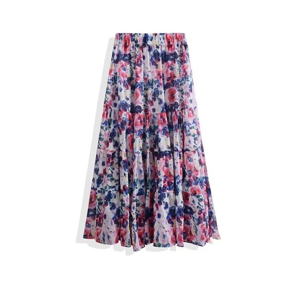 autumn retro floral high waist slimming holiday style a-line skirt casual elastic women long 210527, Black
autumn retro floral high waist slimming holiday style a-line skirt casual elastic women long 210527, Black