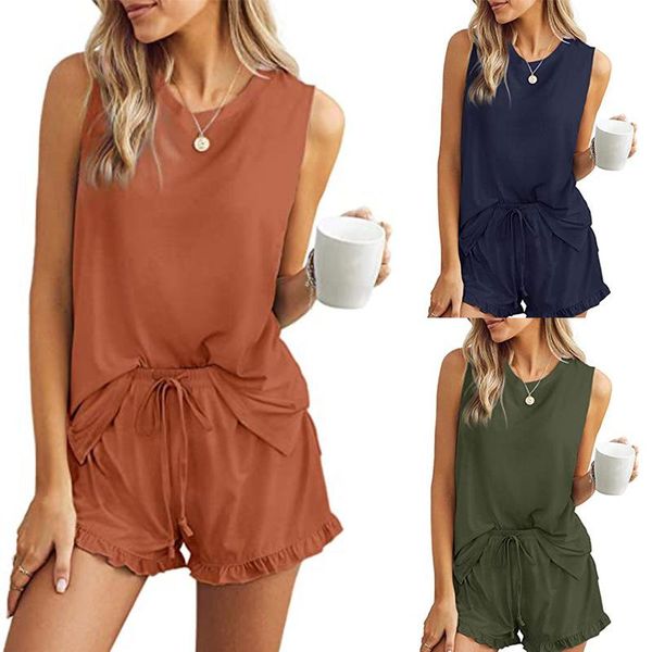 women's tracksuits olomlb 2021 summer fashion o neck dame mouwlless tanks and short broek belt plooien zoom solid loose women double s, Gray
women's tracksuits olomlb 2021 summer fashion o neck dame mouwlless tanks and short broek belt plooien zoom solid loose women double s, Gray