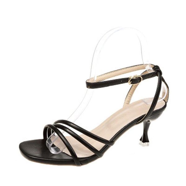 women's sandal 2021 summer high-heeled shoes versatile fashion stiletto sandals, Black
women's sandal 2021 summer high-heeled shoes versatile fashion stiletto sandals, Black