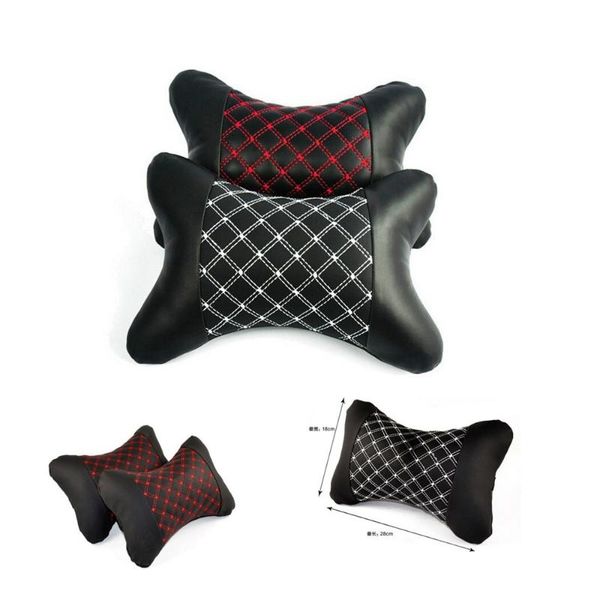 seat cushions 2 pieces universal car red line leather headrest cushion pad pillows supplies support neck auto safety pillow
seat cushions 2 pieces universal car red line leather headrest cushion pad pillows supplies support neck auto safety pillow