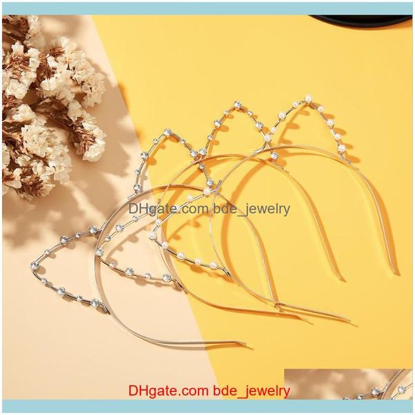 hair jewelryhair clips & barrettes fashion gold sliver metal star hairband for women sweet cute crystal pearl hollowing female statement jew, Golden;silver