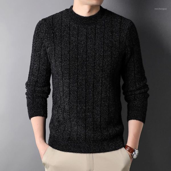 men's sweaters 2021 autum grade thick fashion brand knit pullover warm sweater winter woolen oneck casual men knitted jumper clothes, White;black
men's sweaters 2021 autum grade thick fashion brand knit pullover warm sweater winter woolen oneck casual men knitted jumper clothes, White;black