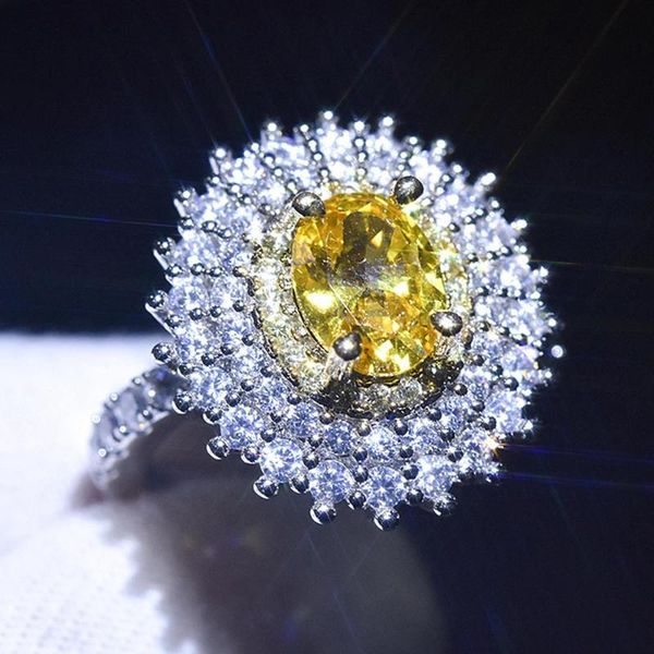 cluster rings luxury flower yellow crystal citrine gemstones zircon diamonds for women white gold silver color bague jewelry party gifts, Golden;silver
cluster rings luxury flower yellow crystal citrine gemstones zircon diamonds for women white gold silver color bague jewelry party gifts, Golden;silver