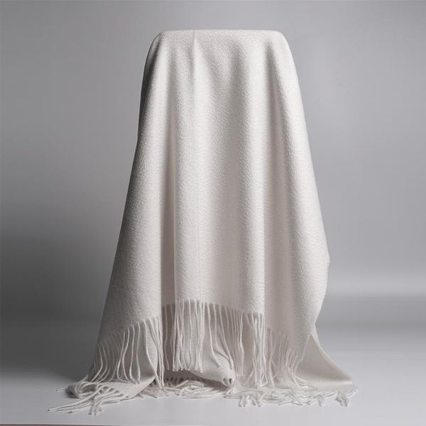 scarves cashmere scarf women warm elegant white velvet high-end pure shawl double-sided water ripple winter thick milky, Blue;gray
scarves cashmere scarf women warm elegant white velvet high-end pure shawl double-sided water ripple winter thick milky, Blue;gray