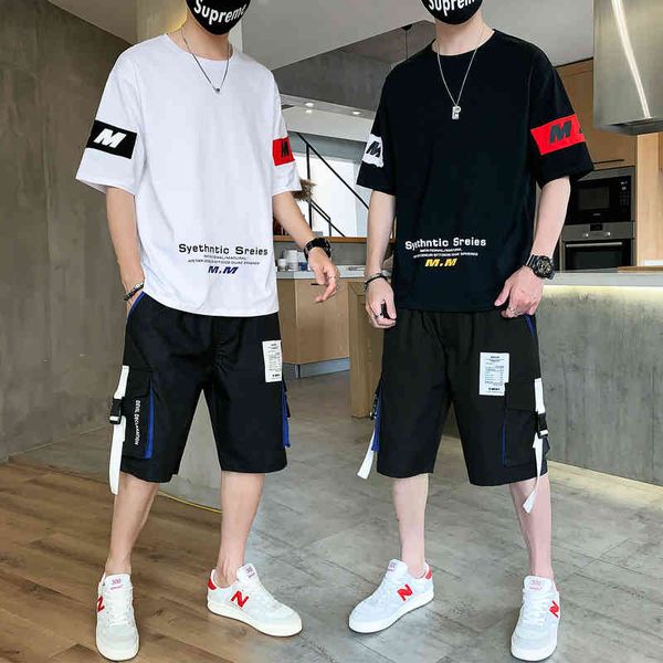 men's tracksuits t-shirts cotton training shorts the neck short sleeve men's sweatpants print two pieces sport ensemble wear suit, Gray
men's tracksuits t-shirts cotton training shorts the neck short sleeve men's sweatpants print two pieces sport ensemble wear suit, Gray