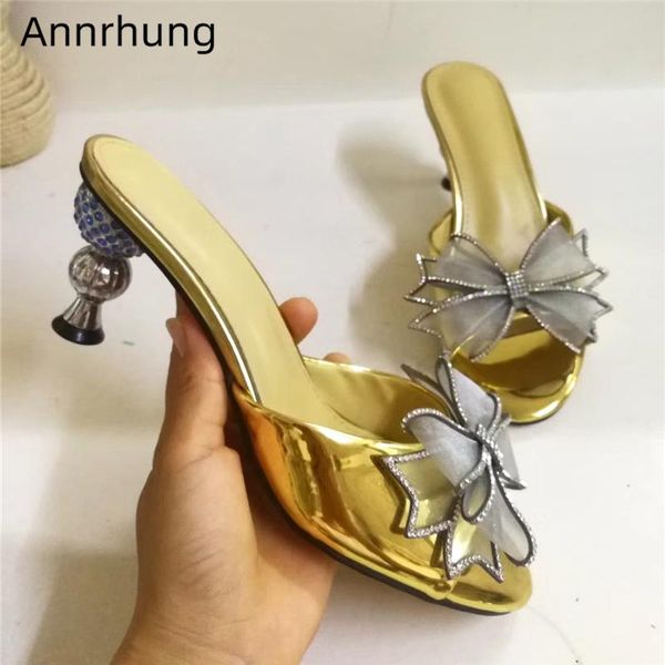 slippers metal rhinestone strange heel party shoes woman jeweled air mesh bowtie gold patent leather high women, Black
slippers metal rhinestone strange heel party shoes woman jeweled air mesh bowtie gold patent leather high women, Black