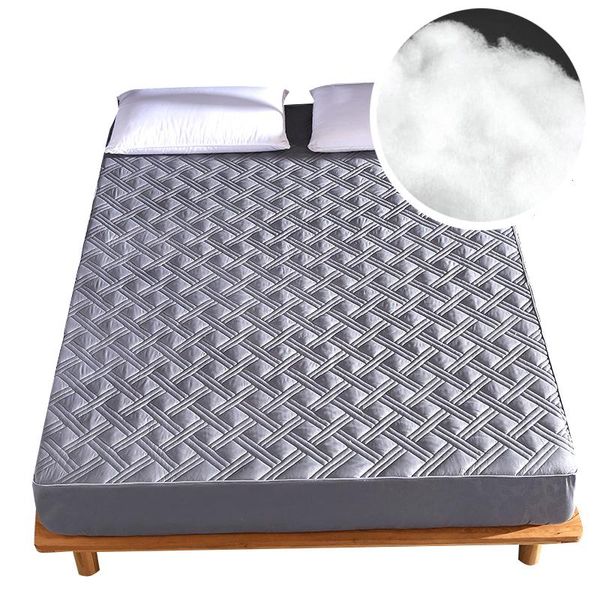 mattress pad quilted solid color fitted sheet cover bed linen with elastic band protector 100% polyester bedding set
mattress pad quilted solid color fitted sheet cover bed linen with elastic band protector 100% polyester bedding set