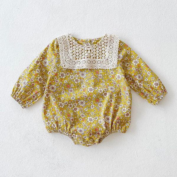 rompers baby girls clothes bodysuit lace collar floral long sleeves jumpsuit infant toddler triangle clothing one-piece, Blue
rompers baby girls clothes bodysuit lace collar floral long sleeves jumpsuit infant toddler triangle clothing one-piece, Blue