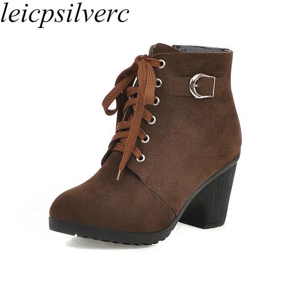 boots women autumn winter ankle zip high heel flock lace up round toe plush 2021 fashion brown black red
boots women autumn winter ankle zip high heel flock lace up round toe plush 2021 fashion brown black red