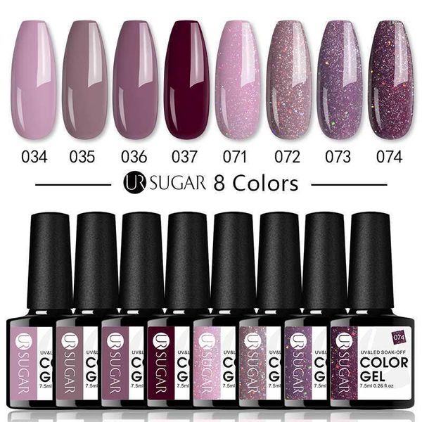 sugar 7.5ml 8pcs gel nail polish set glitter uv nails long lasting soak off base coat no wipe coat1
sugar 7.5ml 8pcs gel nail polish set glitter uv nails long lasting soak off base coat no wipe coat1