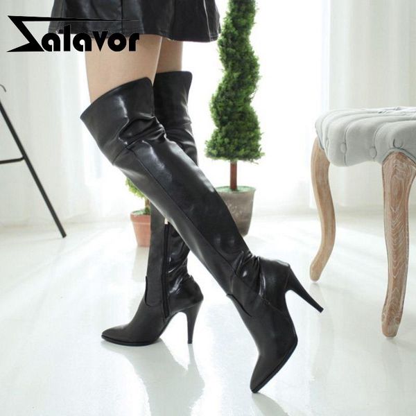 boots zalavor plus size 33-48 women high heel zipper thin heels winter over knee fashion warm woman shoes footwear, Black
boots zalavor plus size 33-48 women high heel zipper thin heels winter over knee fashion warm woman shoes footwear, Black