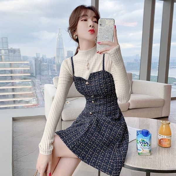casual dresses younger fashion suspender dress 2021 small waist slimming fried street type a french style two-piece suit, Black;gray
casual dresses younger fashion suspender dress 2021 small waist slimming fried street type a french style two-piece suit, Black;gray