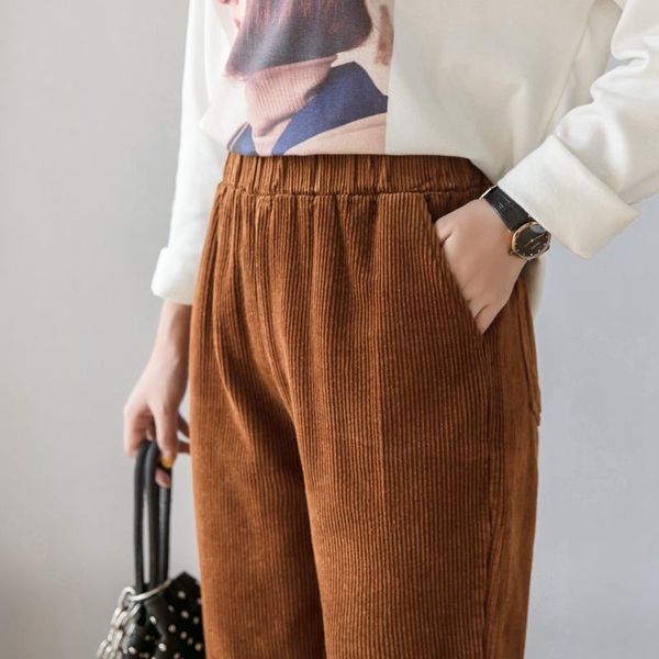 women's pants & capris fashion women autumn winter corduroy spring harlan pant plus size high waist harajuku beige elastic trousers, Black;white
women's pants & capris fashion women autumn winter corduroy spring harlan pant plus size high waist harajuku beige elastic trousers, Black;white
