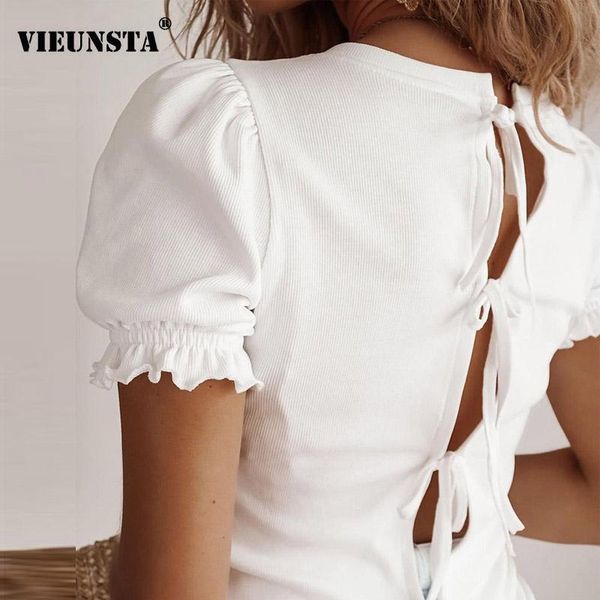 women's blouses & shirts hollow out lace-up bow blouse women casual o neck solid spring summer puff short sleeve office lady pullov, White
women's blouses & shirts hollow out lace-up bow blouse women casual o neck solid spring summer puff short sleeve office lady pullov, White