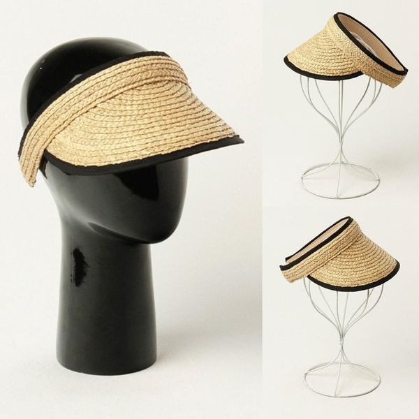 wide brim hats summer hat sun protection adjustable straw empty brimmed visor woven cap for girls outdoor beach, Blue;gray
wide brim hats summer hat sun protection adjustable straw empty brimmed visor woven cap for girls outdoor beach, Blue;gray