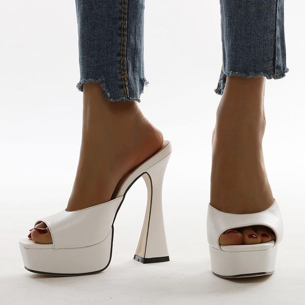 slippers ladies open toe platform 13.5cm high heels women summer party dress trendy stylish shoes fashion sandals, Black
slippers ladies open toe platform 13.5cm high heels women summer party dress trendy stylish shoes fashion sandals, Black