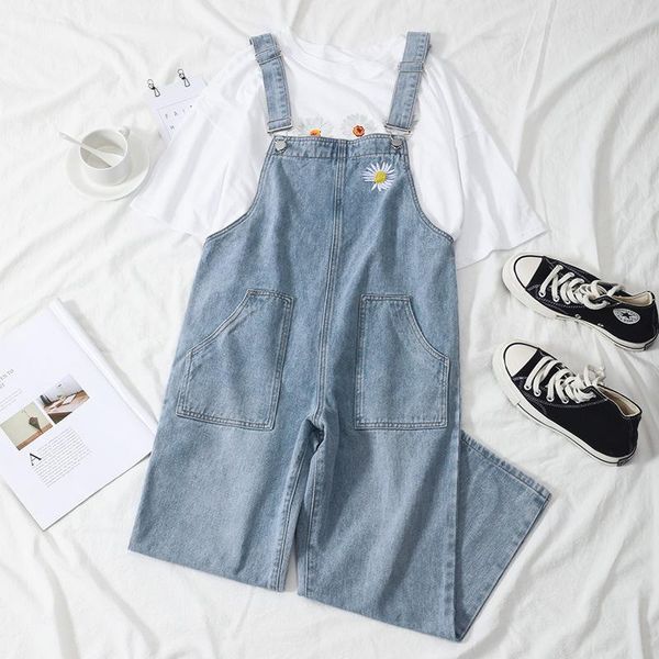 women's jumpsuits & rompers overalls for women blue one piece combinaison femme pantalon jeans embroidered daisy lady loose light summe, Black;white
women's jumpsuits & rompers overalls for women blue one piece combinaison femme pantalon jeans embroidered daisy lady loose light summe, Black;white