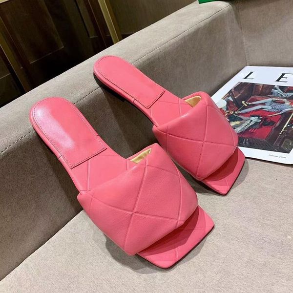 padded leather women flat slippers square toe rhombus slides real candy color beach mules fashion sandals, Black
padded leather women flat slippers square toe rhombus slides real candy color beach mules fashion sandals, Black