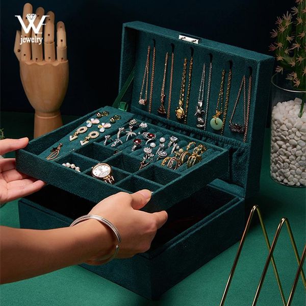 jewelry pouches, bags we double layer portable travel box with green velvet fannel display organizer storage case for earrings necklace ring, Pink;blue
jewelry pouches, bags we double layer portable travel box with green velvet fannel display organizer storage case for earrings necklace ring, Pink;blue