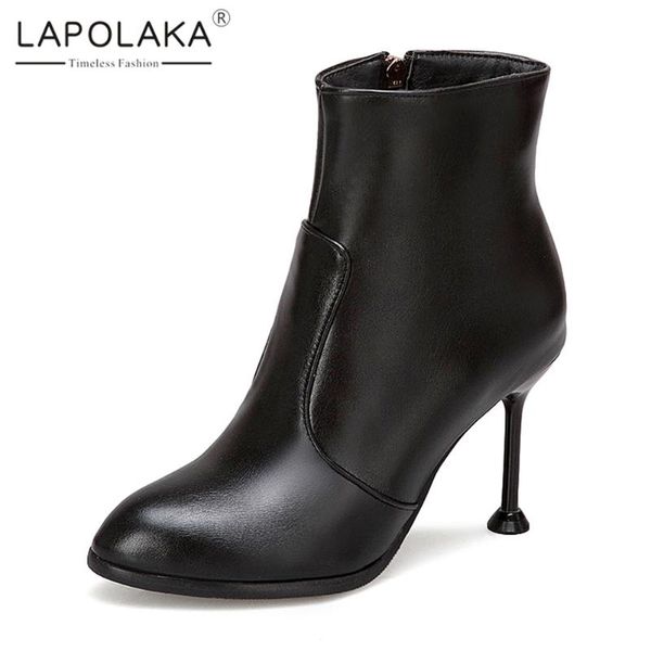 boots lapolaka 2021 fashion plus size 50 thin heels stiletto woman shoes zipper concise elegant office ladies booties, Black
boots lapolaka 2021 fashion plus size 50 thin heels stiletto woman shoes zipper concise elegant office ladies booties, Black