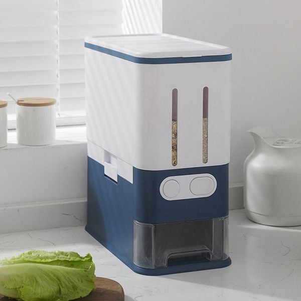 japanese divided grid rice bucket dispenser insect-proof moisture-proof storage boxes containers cereal bottles & jars
japanese divided grid rice bucket dispenser insect-proof moisture-proof storage boxes containers cereal bottles & jars