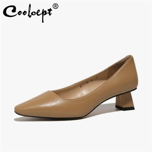 coolcept size 33-40 real leather 2021 women pumps fashion high heel shoes woman retro party office lady daily footwear dress, Black
coolcept size 33-40 real leather 2021 women pumps fashion high heel shoes woman retro party office lady daily footwear dress, Black