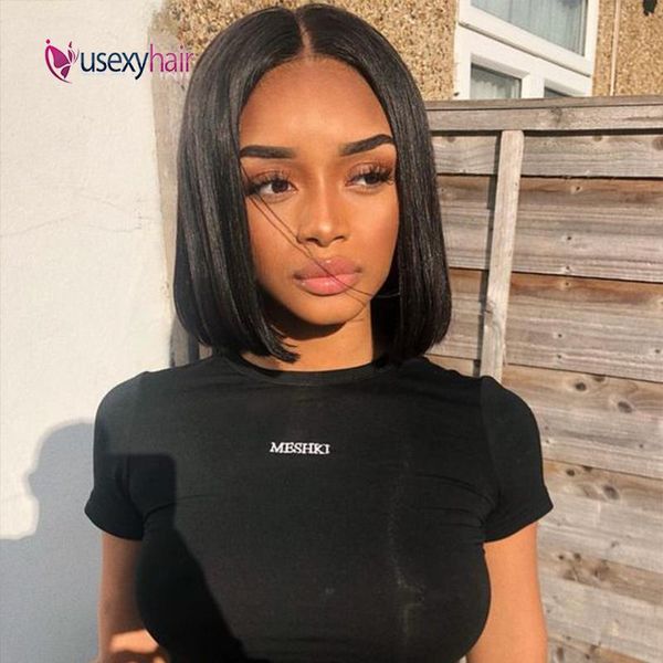 density 4x4 lace closure bob wigs straight human hair for black women remy brazilian short with baby, Black;brown
density 4x4 lace closure bob wigs straight human hair for black women remy brazilian short with baby, Black;brown