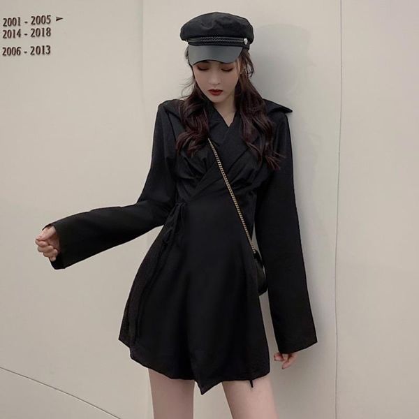 women's jackets of fund 2021 autumn royal elder sister small suit since a word skirt waist lace long sleeve v-neck dress, Black;brown
women's jackets of fund 2021 autumn royal elder sister small suit since a word skirt waist lace long sleeve v-neck dress, Black;brown