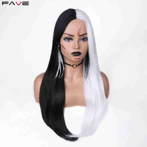 black/white half wig long straight hair high temperature fiber synthetic wigs halloween cosplay carnival costume for womenfactory direct
black/white half wig long straight hair high temperature fiber synthetic wigs halloween cosplay carnival costume for womenfactory direct