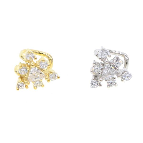 clip-on & screw back non piercing cz christmas trees fashion ear cuff delicate shiny zircon clip earrrings cartilage jewelry female fancy br, Silver
clip-on & screw back non piercing cz christmas trees fashion ear cuff delicate shiny zircon clip earrrings cartilage jewelry female fancy br, Silver