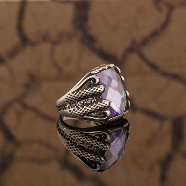 sterling light purple zircon stone silver ring fashion turkish premium quality handmade jawelery cluster rings, Golden;silver
sterling light purple zircon stone silver ring fashion turkish premium quality handmade jawelery cluster rings, Golden;silver