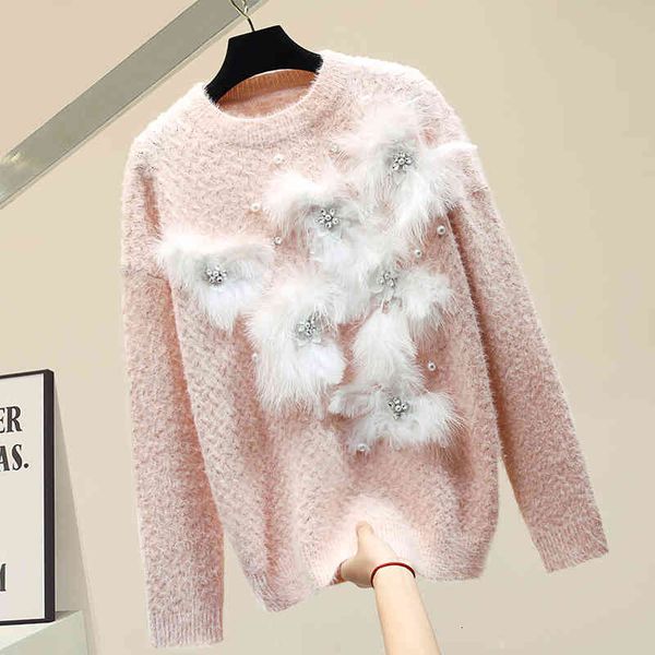 women's sweaters diamonds with beads of white sliced feathers pink women's thick sweater loose mesh elegant fashions long sleeve, White;black
women's sweaters diamonds with beads of white sliced feathers pink women's thick sweater loose mesh elegant fashions long sleeve, White;black