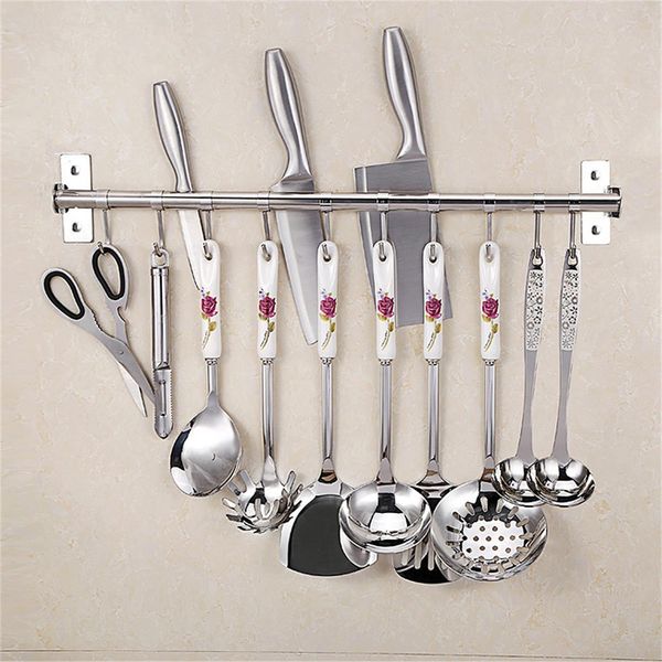 stainless steel kitchen storage rack wall mounted pan pot racks kitchen utensils hanger organizer rail rack home storage hooks
stainless steel kitchen storage rack wall mounted pan pot racks kitchen utensils hanger organizer rail rack home storage hooks