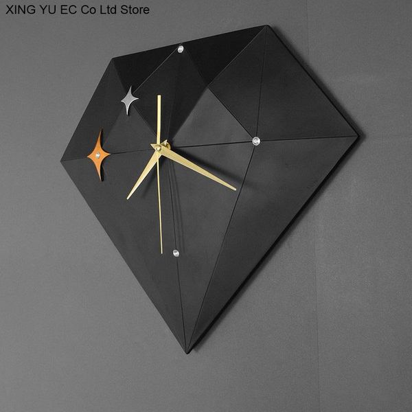 wall clocks nordic geometric stereo clock mute creative black diamond hanging living room home decoration pendant
wall clocks nordic geometric stereo clock mute creative black diamond hanging living room home decoration pendant
