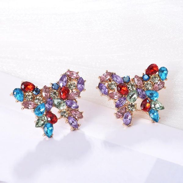 stud korean cute rhinestone earrings for women trend luxury butterfly shape pendientes mujer holiday party designer jewelry, Golden;silver
stud korean cute rhinestone earrings for women trend luxury butterfly shape pendientes mujer holiday party designer jewelry, Golden;silver