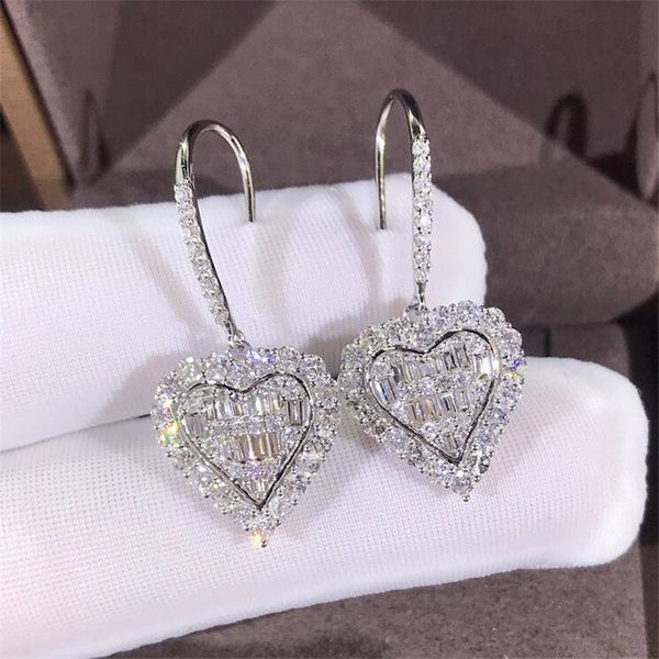 ins bling sparkling luxury jewelry 925 sterling silver full white clear 5a cubic zircon heart hook women dangle earring, Golden
ins bling sparkling luxury jewelry 925 sterling silver full white clear 5a cubic zircon heart hook women dangle earring, Golden