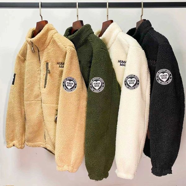 human made lamb coat thickened jacket stand collar embroidered letters love four-color men and women, Black;brown
human made lamb coat thickened jacket stand collar embroidered letters love four-color men and women, Black;brown
