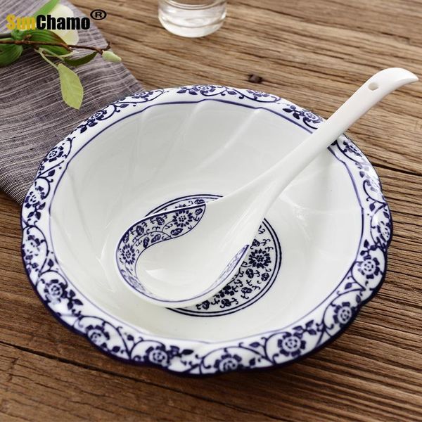 dishes & plates traditional chinese blue and white porcelain dinnerware set ceramic tableware kitchen table bowls
dishes & plates traditional chinese blue and white porcelain dinnerware set ceramic tableware kitchen table bowls