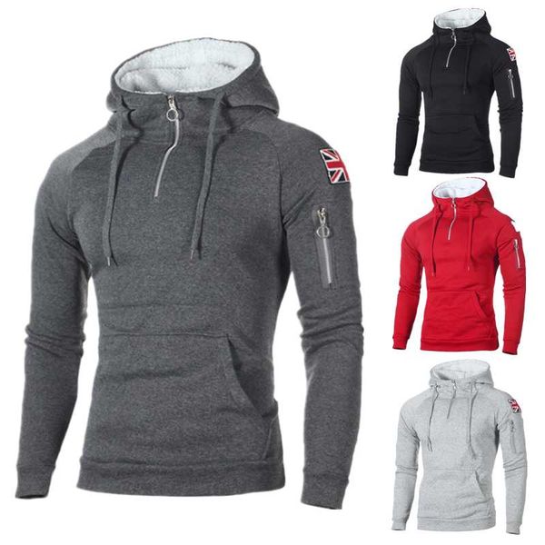 men's hoodies & sweatshirts zipper autumn casual sweatshirt mens fasion hooded thick hip hop male brand clothing, Black
men's hoodies & sweatshirts zipper autumn casual sweatshirt mens fasion hooded thick hip hop male brand clothing, Black