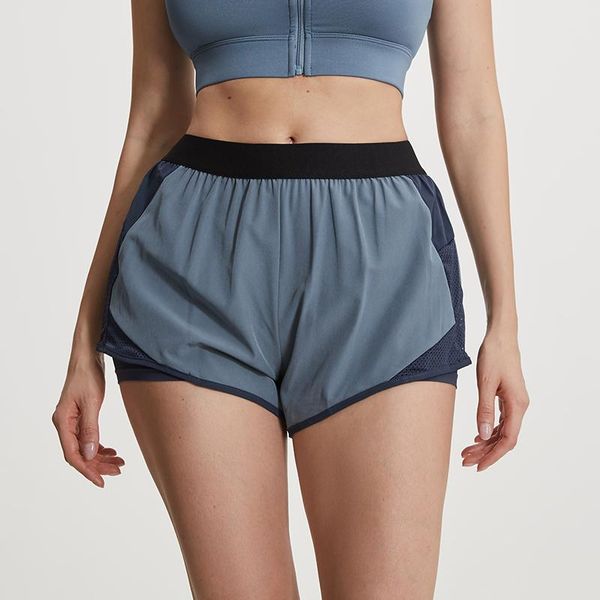 running shorts women 2 in 1 yoga sports woman summer gym workout fitness bottoms sportswear elastic waist tight mesh fake two short, Black;blue
running shorts women 2 in 1 yoga sports woman summer gym workout fitness bottoms sportswear elastic waist tight mesh fake two short, Black;blue