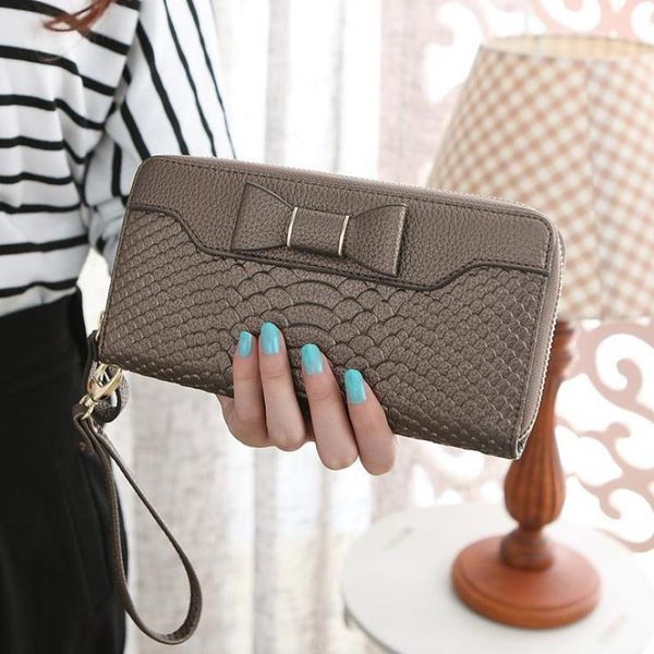 cute bow pu leather wallet women long female purse wristband lady phone coin clutch, Red;black
cute bow pu leather wallet women long female purse wristband lady phone coin clutch, Red;black