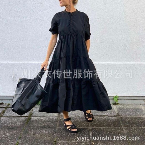 style dresses cool casual dress a-line big swing loose literature and art minimalist black long skirt shows thin woman, Black;gray
style dresses cool casual dress a-line big swing loose literature and art minimalist black long skirt shows thin woman, Black;gray