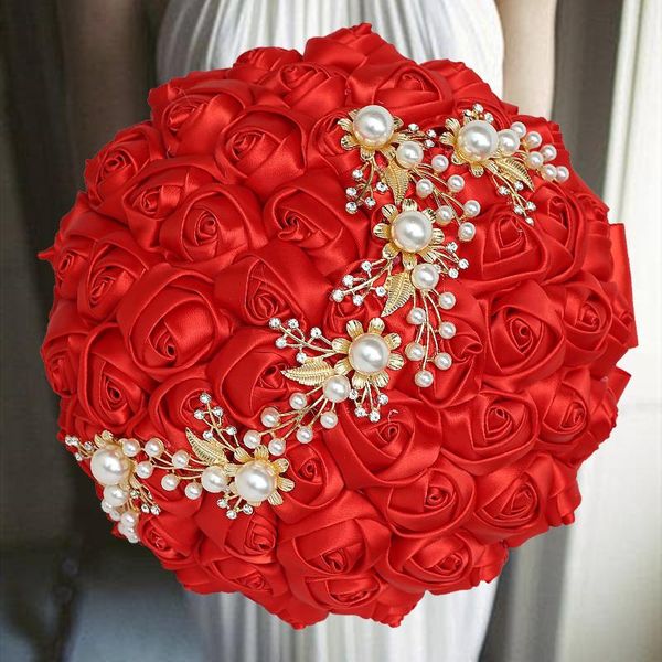 colors red wedding bridal bouquets ivory ribbon brooch bouquet diamond decorative flowers & wreaths
colors red wedding bridal bouquets ivory ribbon brooch bouquet diamond decorative flowers & wreaths