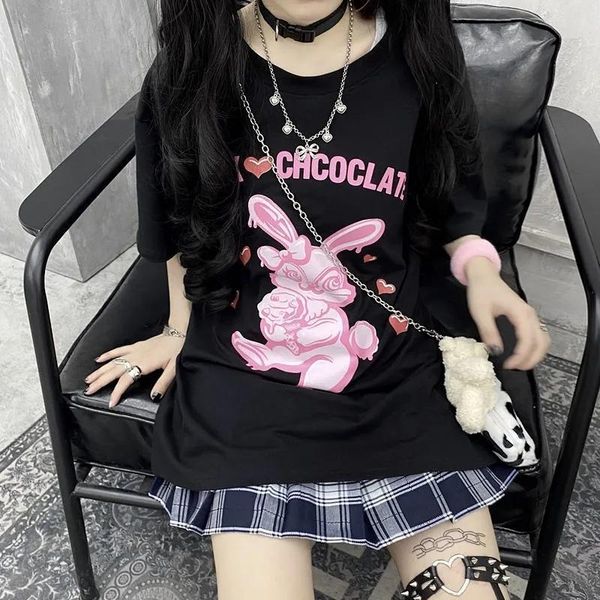 women's t-shirt vintage harajuku summer girl punk cartoon letter print oversized loose female women clothes 2021 gothic, White
women's t-shirt vintage harajuku summer girl punk cartoon letter print oversized loose female women clothes 2021 gothic, White